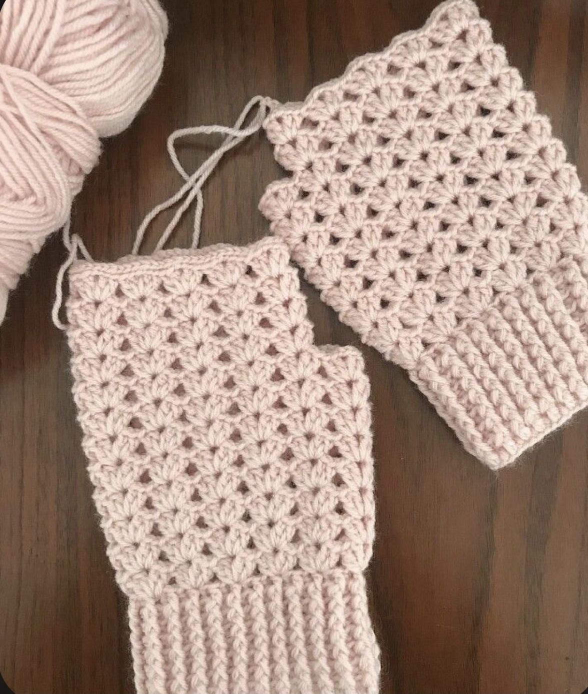 Handmade Crochet Trendy Fingerless Winter Gloves For Women
