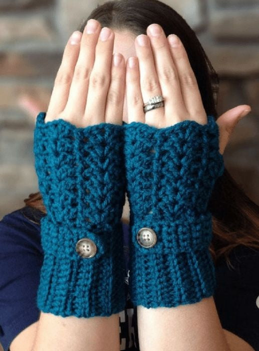 Handmade Crochet Fingerless Gloves New Design For Women