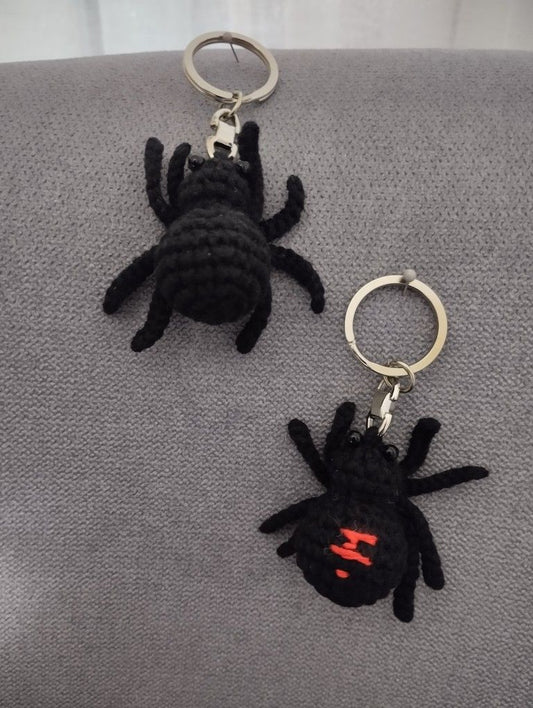 Handmade Crochet Spider Keychain Cute Gift
