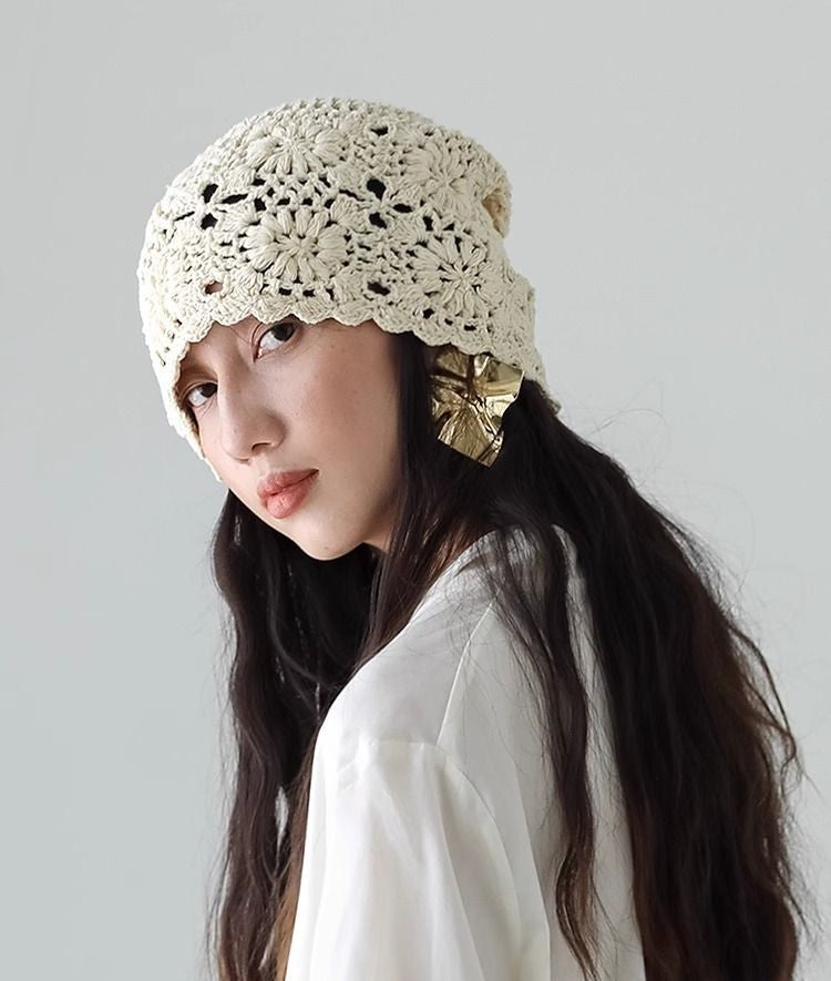 Handmade Crochet Slouchy Beanie Hat For Girls