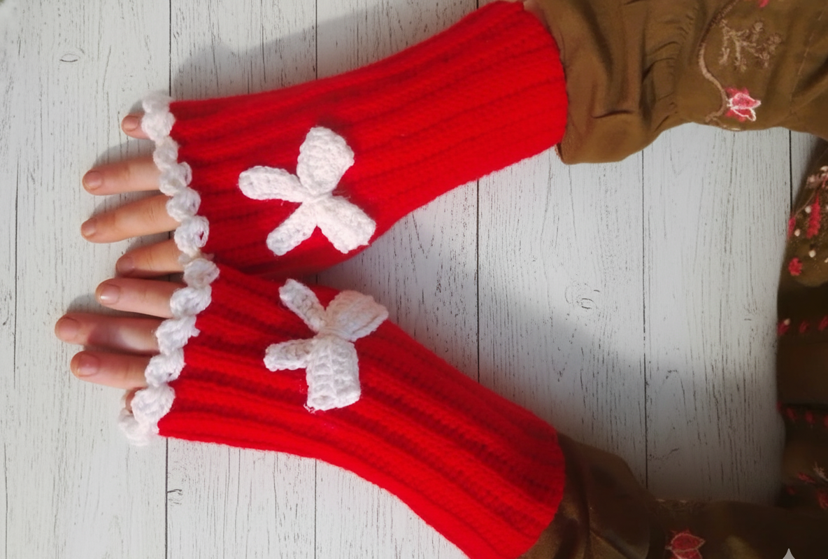 Cute Crochet Gloves for Women