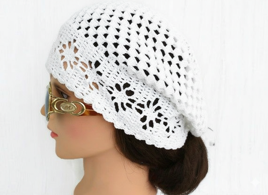 Crochet Handmade Slouchy Beanie Hat for Women LightweightXL