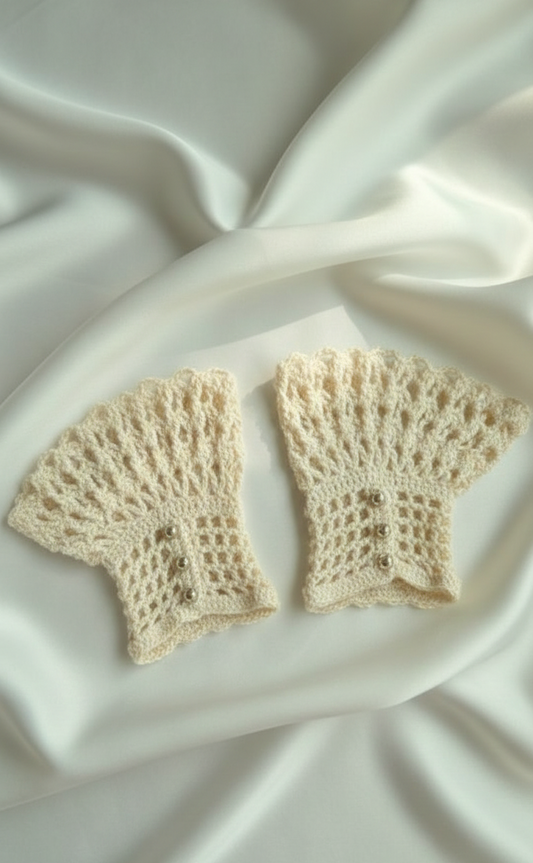 Handmade Crochet Lace Wrist Cuffs-Gloves for Women