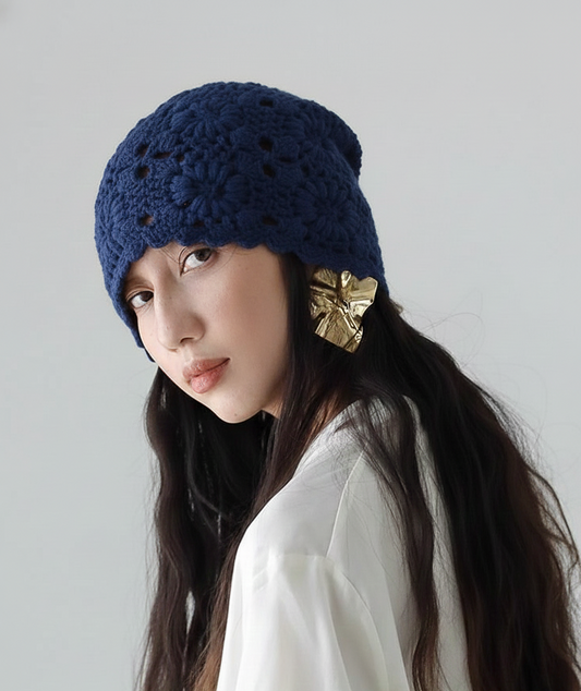 Handmade Crochet Slouchy Beanie Hat For Girls