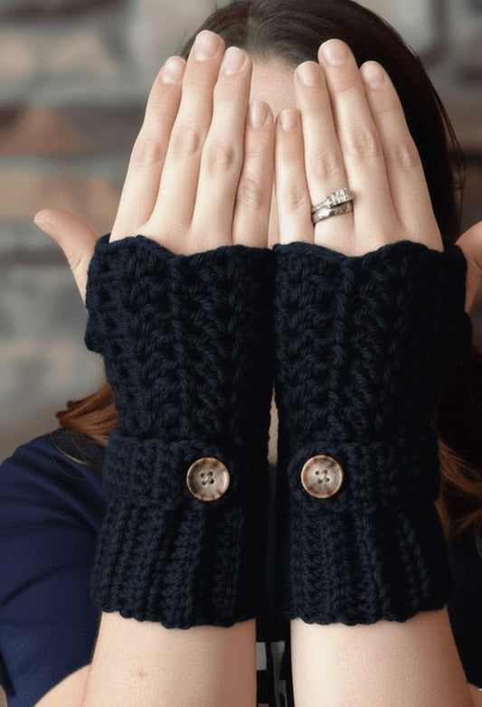 Handmade Crochet Fingerless Gloves New Design For Women