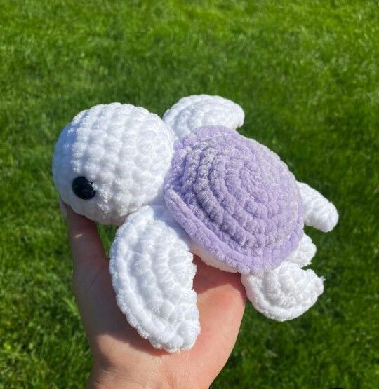 Cute Handmade Crochet Plush Turtle Soft Toy