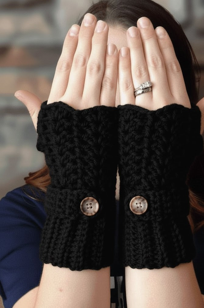 Handmade Crochet Fingerless Gloves New Design For Women