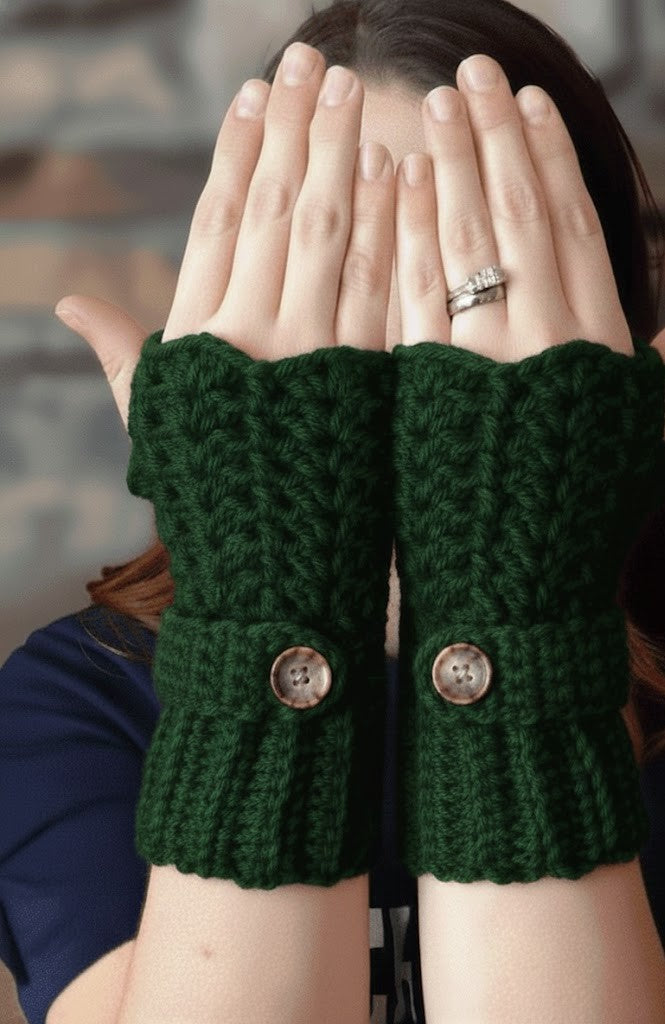 Handmade Crochet Fingerless Gloves New Design For Women