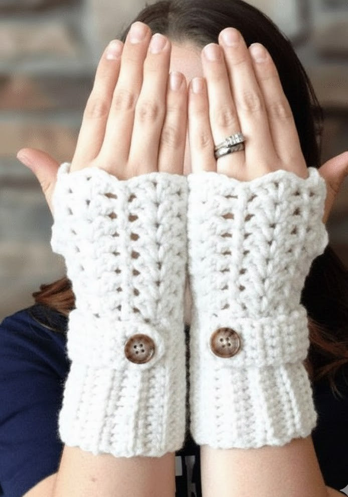 Handmade Crochet Fingerless Gloves New Design For Women