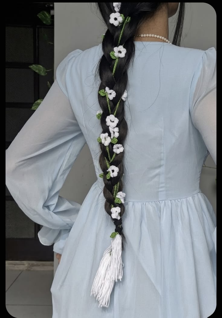 Handmade Crochet Parandi Hair Tassel
