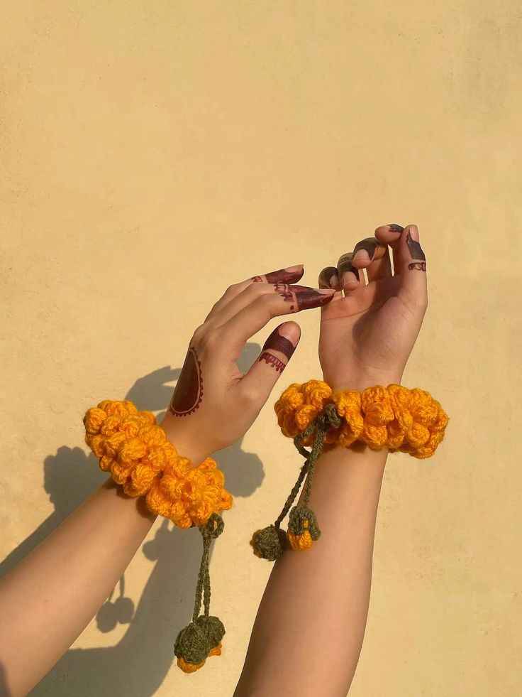 Handmade Crochet Floral Gajra for Women